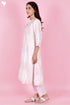Chanderi Silk Kurta And Pant Set With Block Print